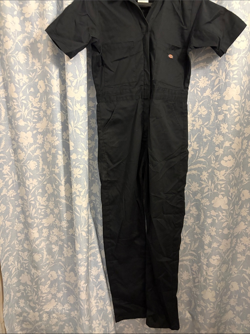 Dickies Black Short-Sleeve Utility Jumpsuit
